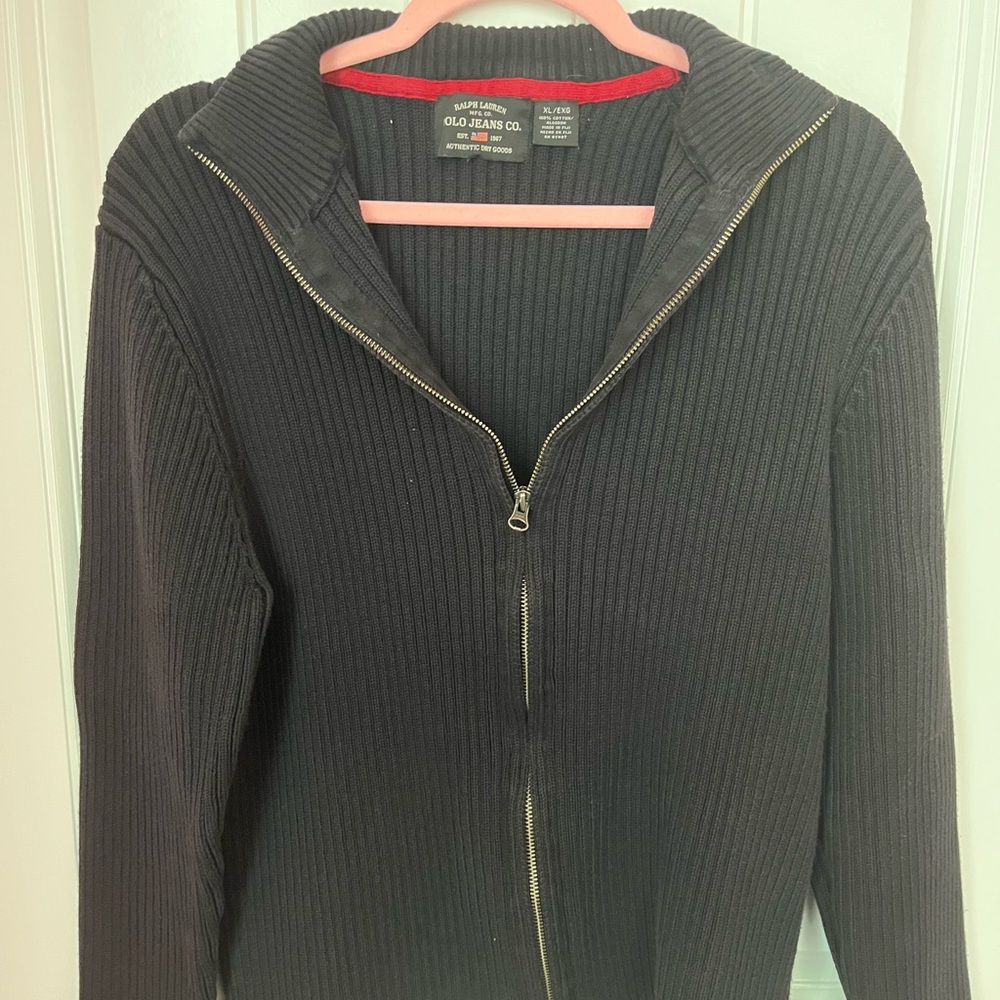 Ralph Lauren Polo Jean Co Full Zip Sweater Size XL
